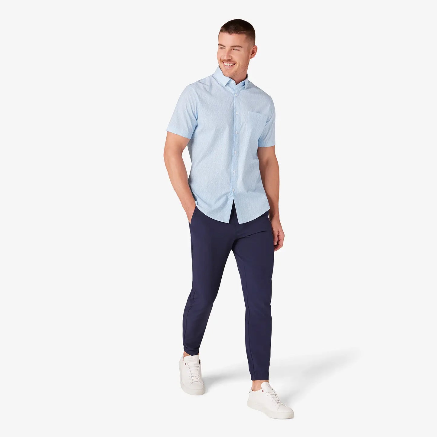 Mizzen + Main Leeward Short Sleeve Dress Shirt