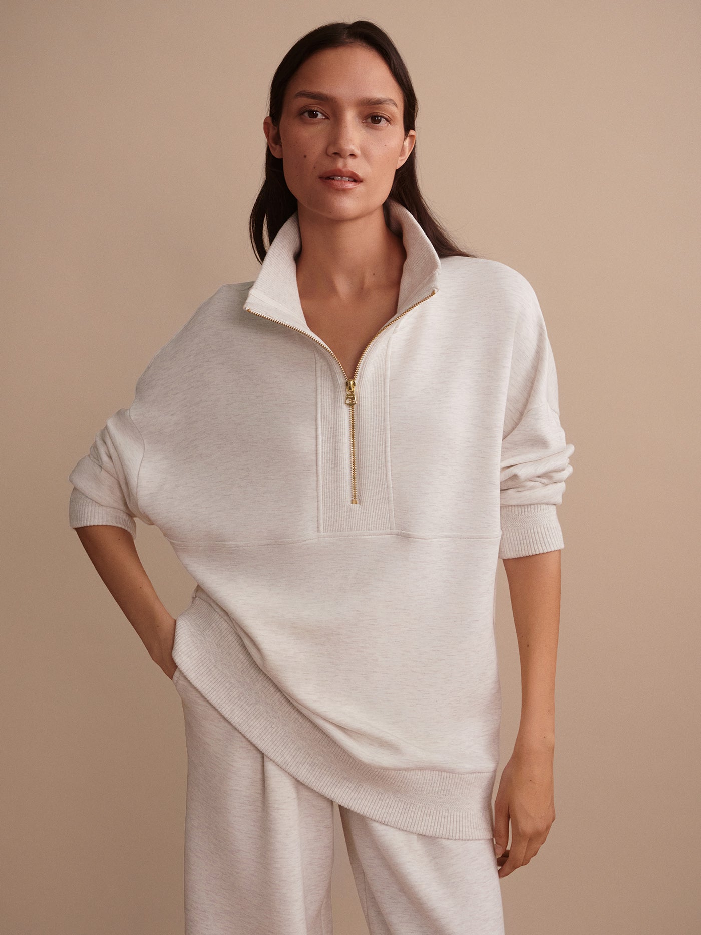 Varley Molly Half Zip Longline Sweat