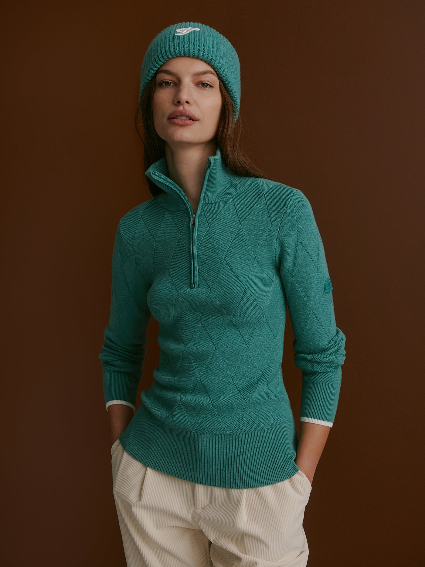 Varley Lawson half Zip Knit
