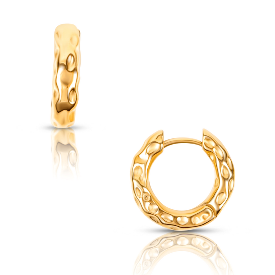 Ellie Vail - Blakely Hammered Mini Hoop