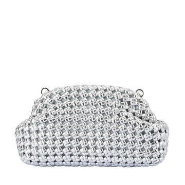 Olga Berg Everly Hand Woven Clutch