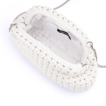 Olga Berg Everly Hand Woven Clutch