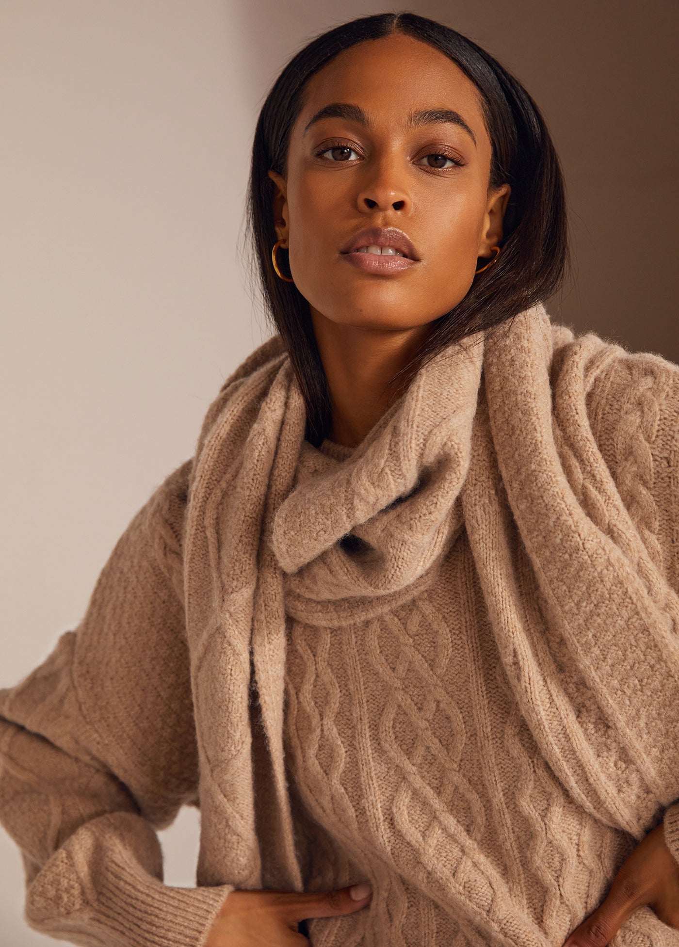 Favorite Daughter Cable Scarf