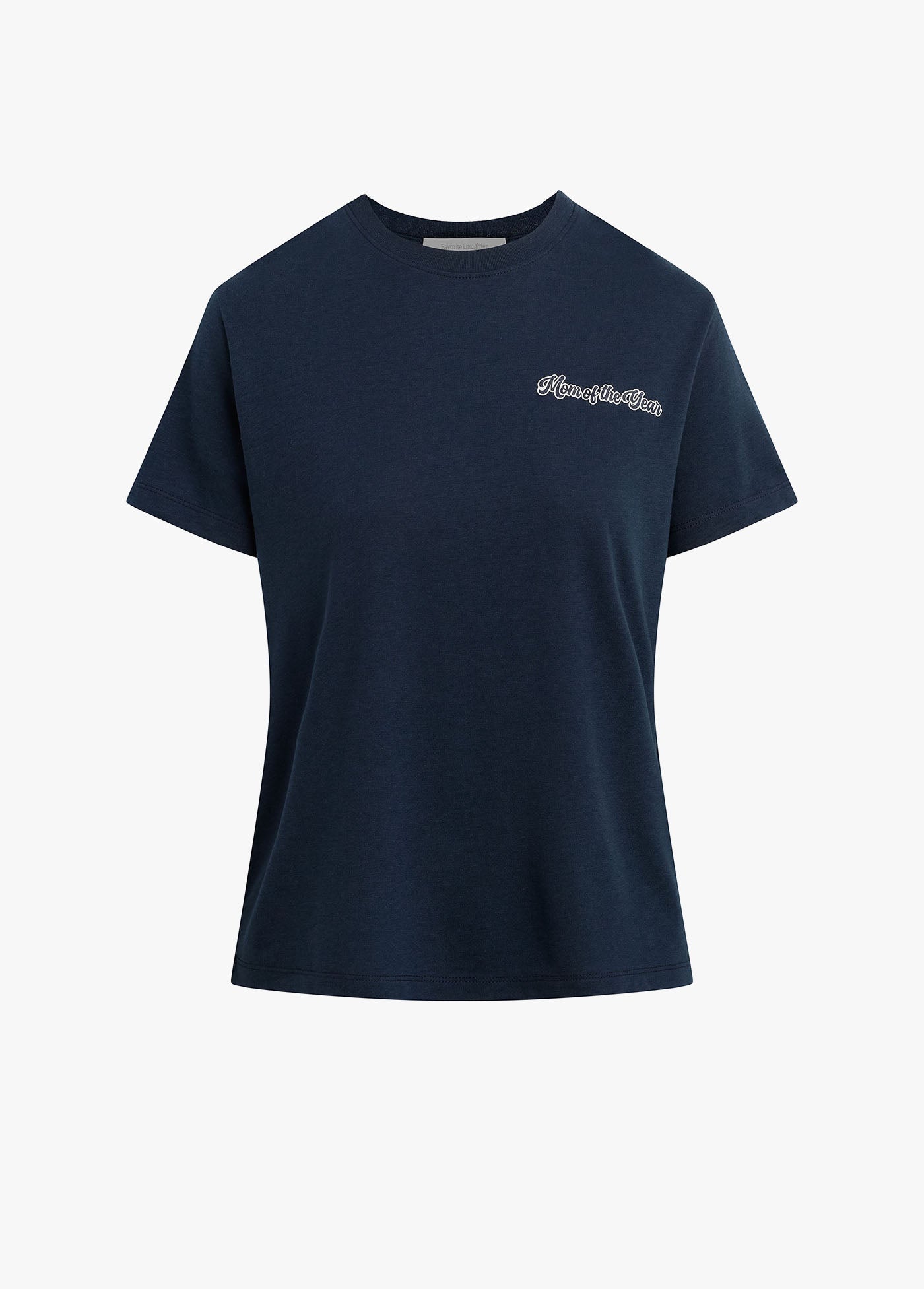 Favorite Daughter The Mom Of The Year Varsity Chest Logo Tee