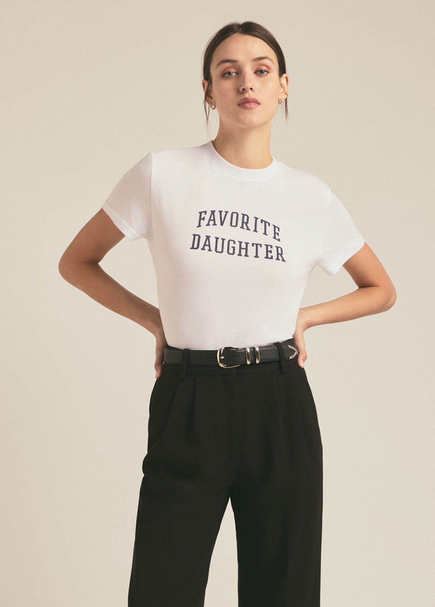 Favorite Daughter - Favorite Daughter Cropped Collegiate Tee