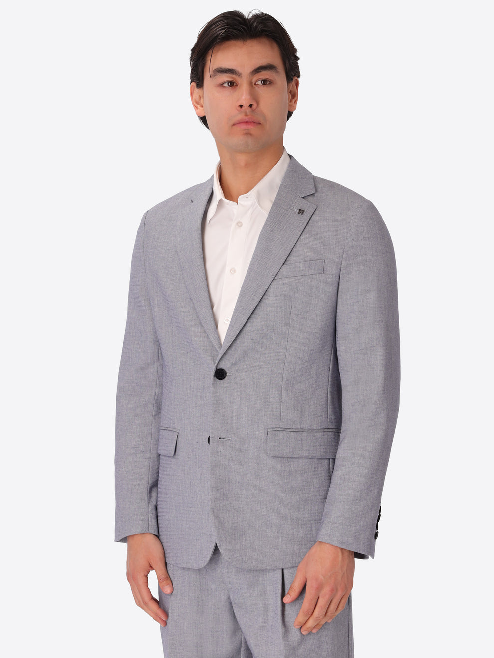 Distretto 12 Melange Viscose-Brend Tailoring Jacket - Acanto