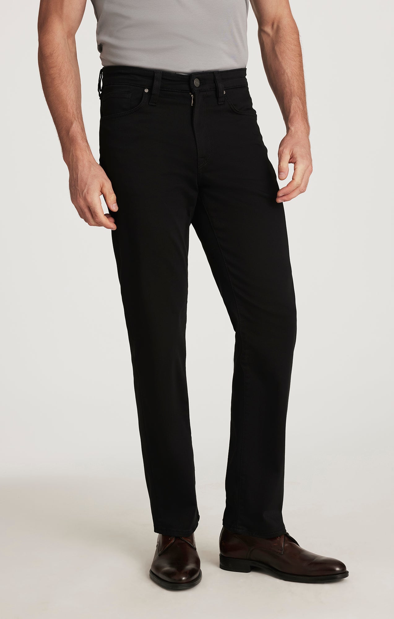 34 Heritage Charisma Relaxed Straight Pants In Select Double Black
