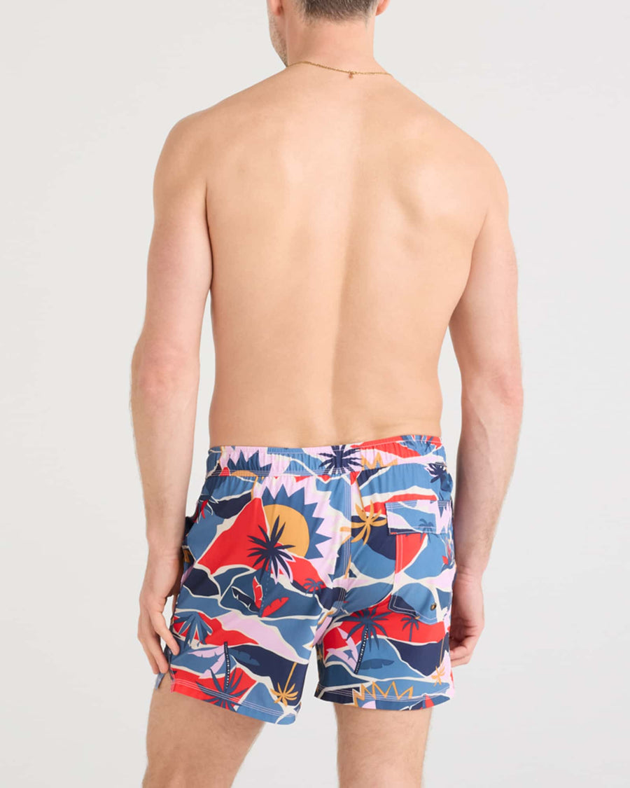 Saxx Swim Oh Buoy 2 In 1 Volley Trunk 5in