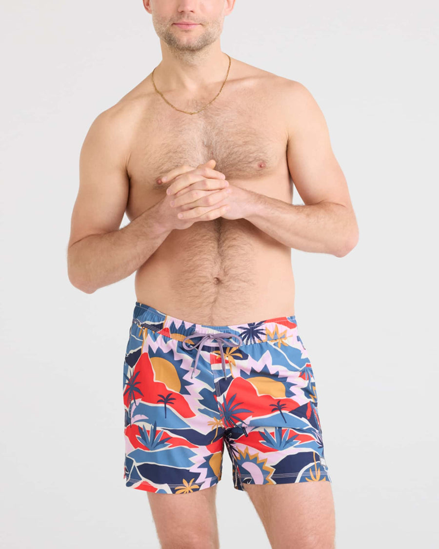 Saxx Swim Oh Buoy 2 In 1 Volley Trunk 5in