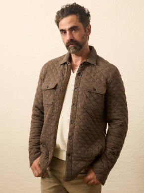Faherty Men's Epic Quilted Fleece CPO