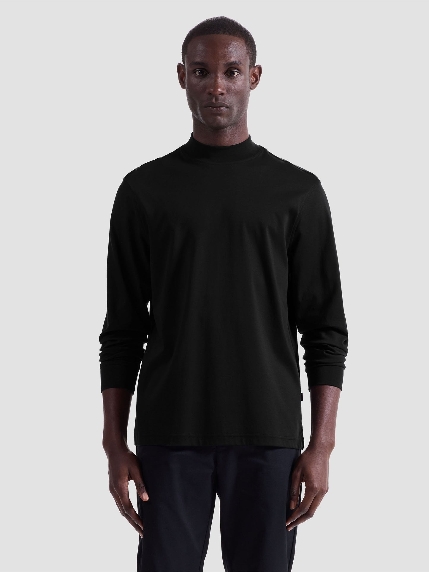 Bugatchi Long Sleeve Mock Neck