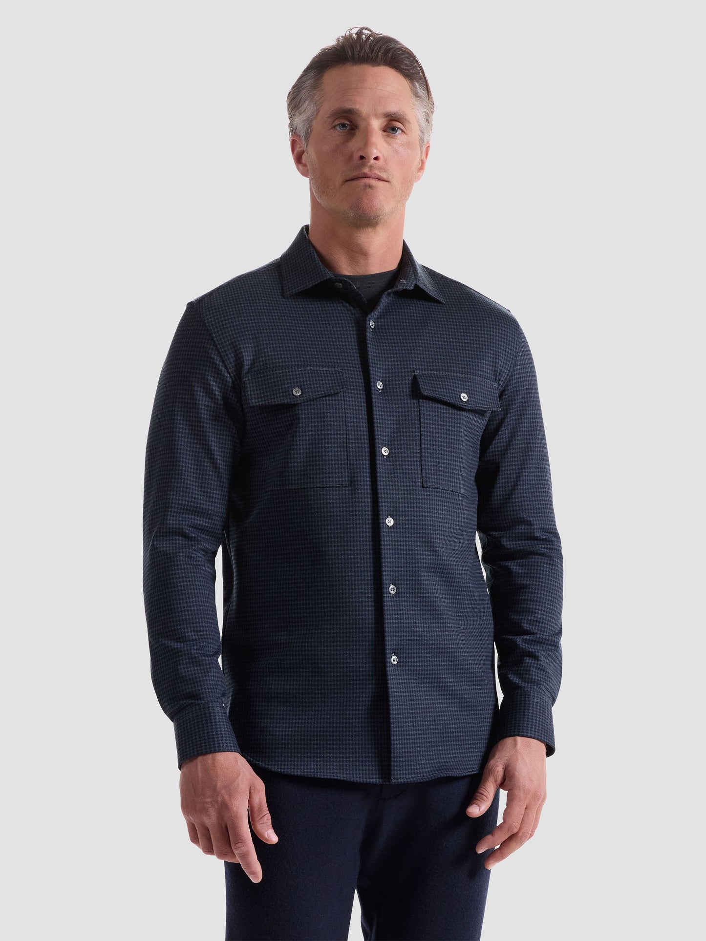Bugatchi Long Sleeve Knit Shirt