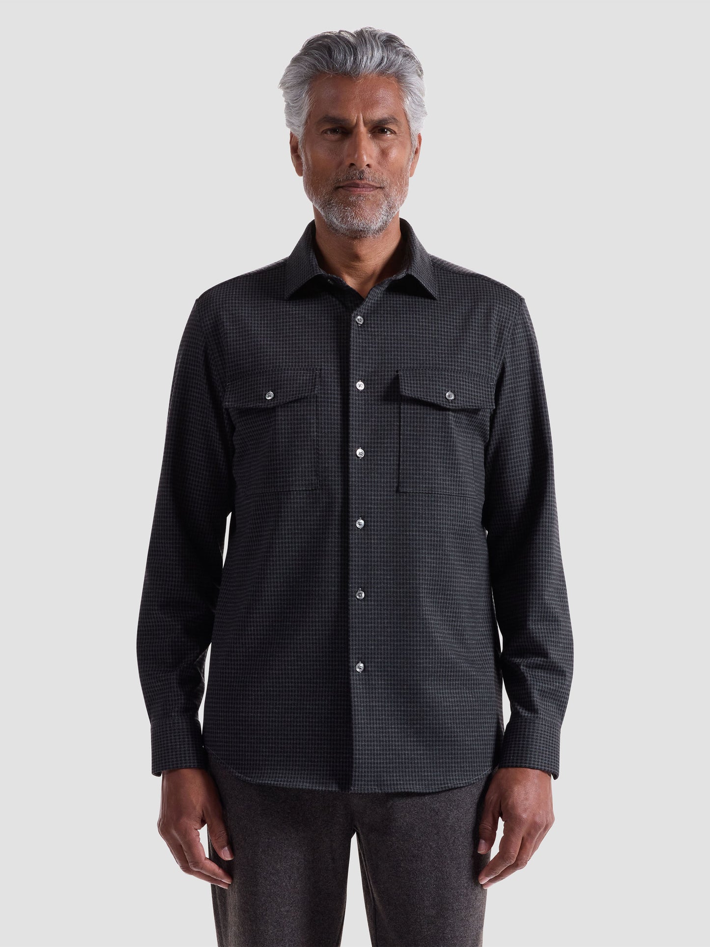 Bugatchi Long Sleeve Knit Shirt