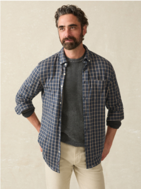 Faherty Men's Coastline Knit Shirt