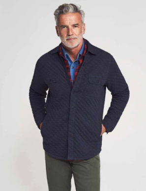 Faherty Men's Epic Quilted Fleece CPO