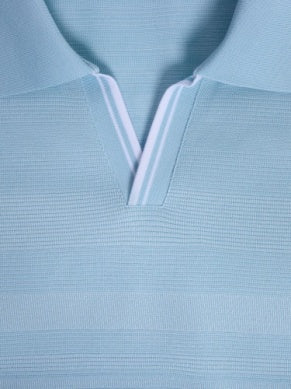 Bugatchi Short Sleeve Johnny Collar Polo