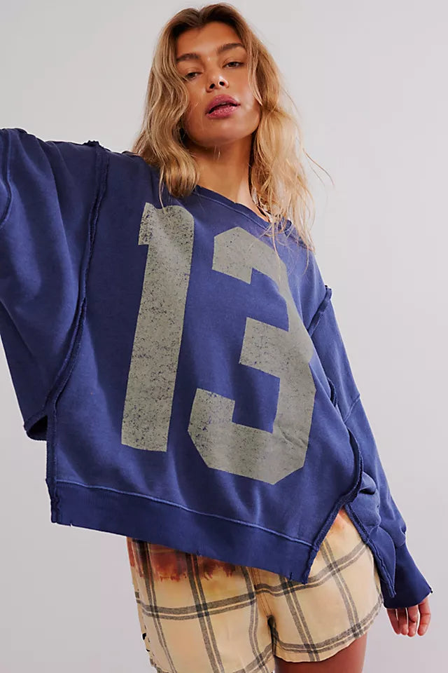 Free People Graphic Camden Pullover