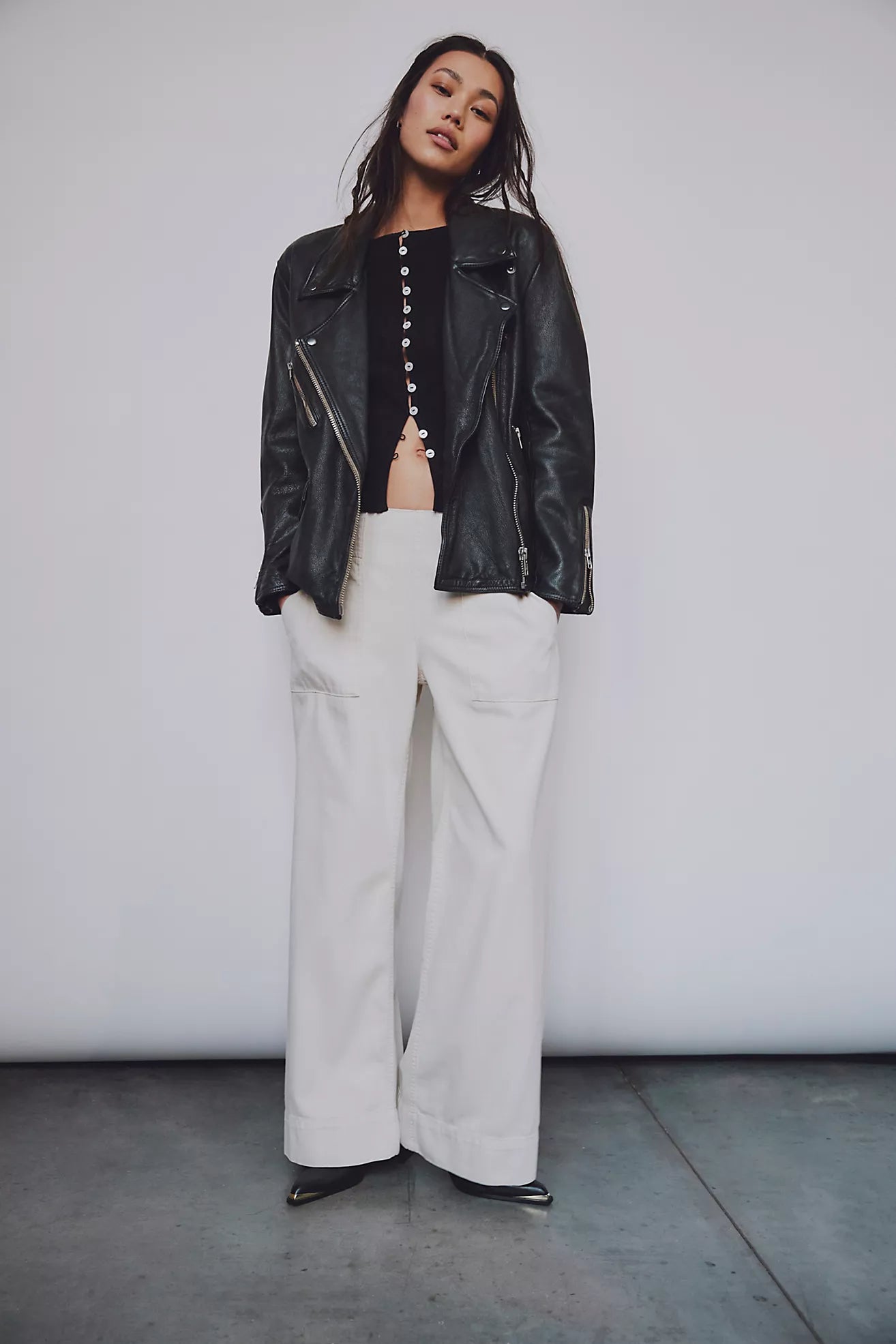 Free People Breezy Denim Pull-On Jeans