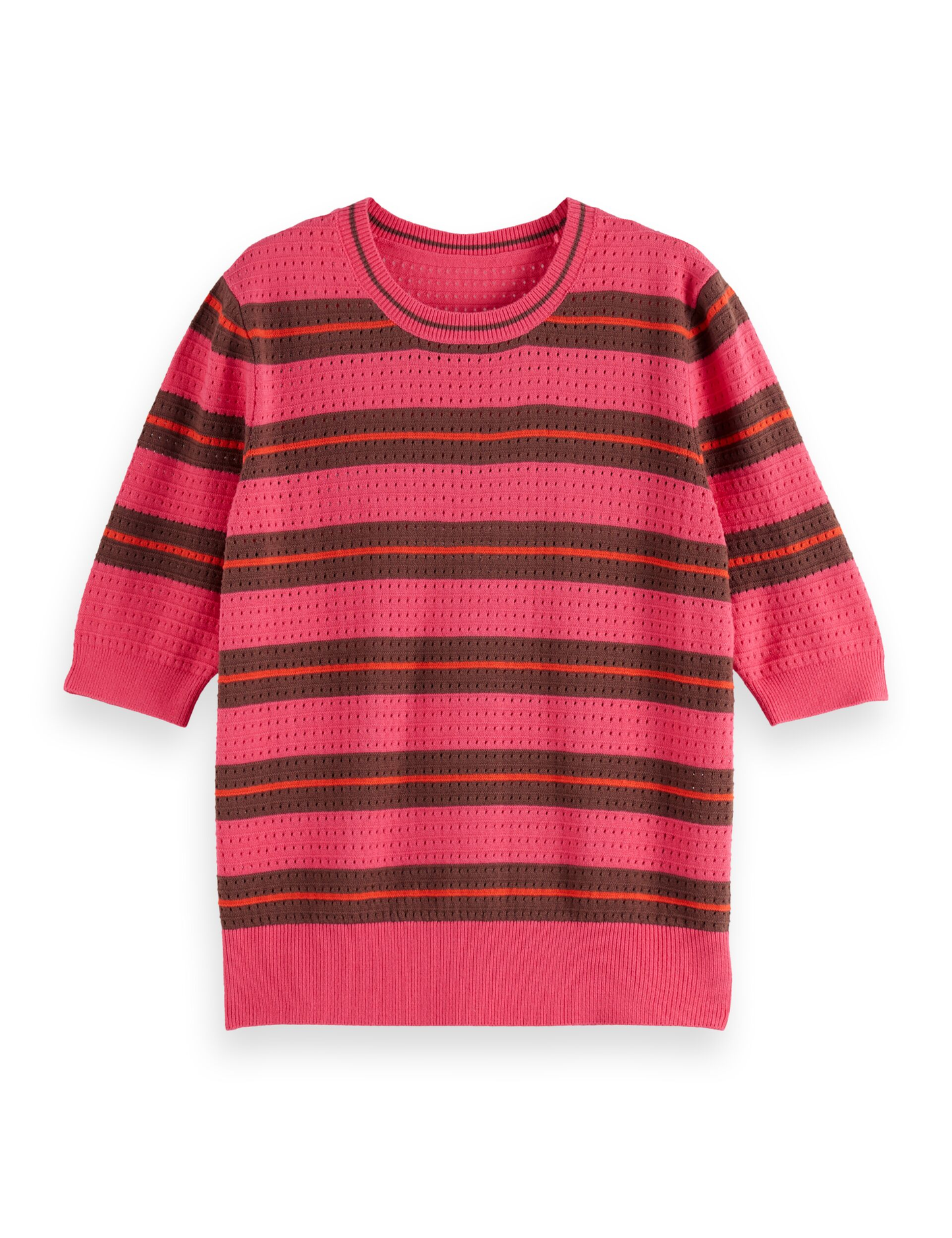 Scotch & Soda Pointelle Relaxed Short Sleeve