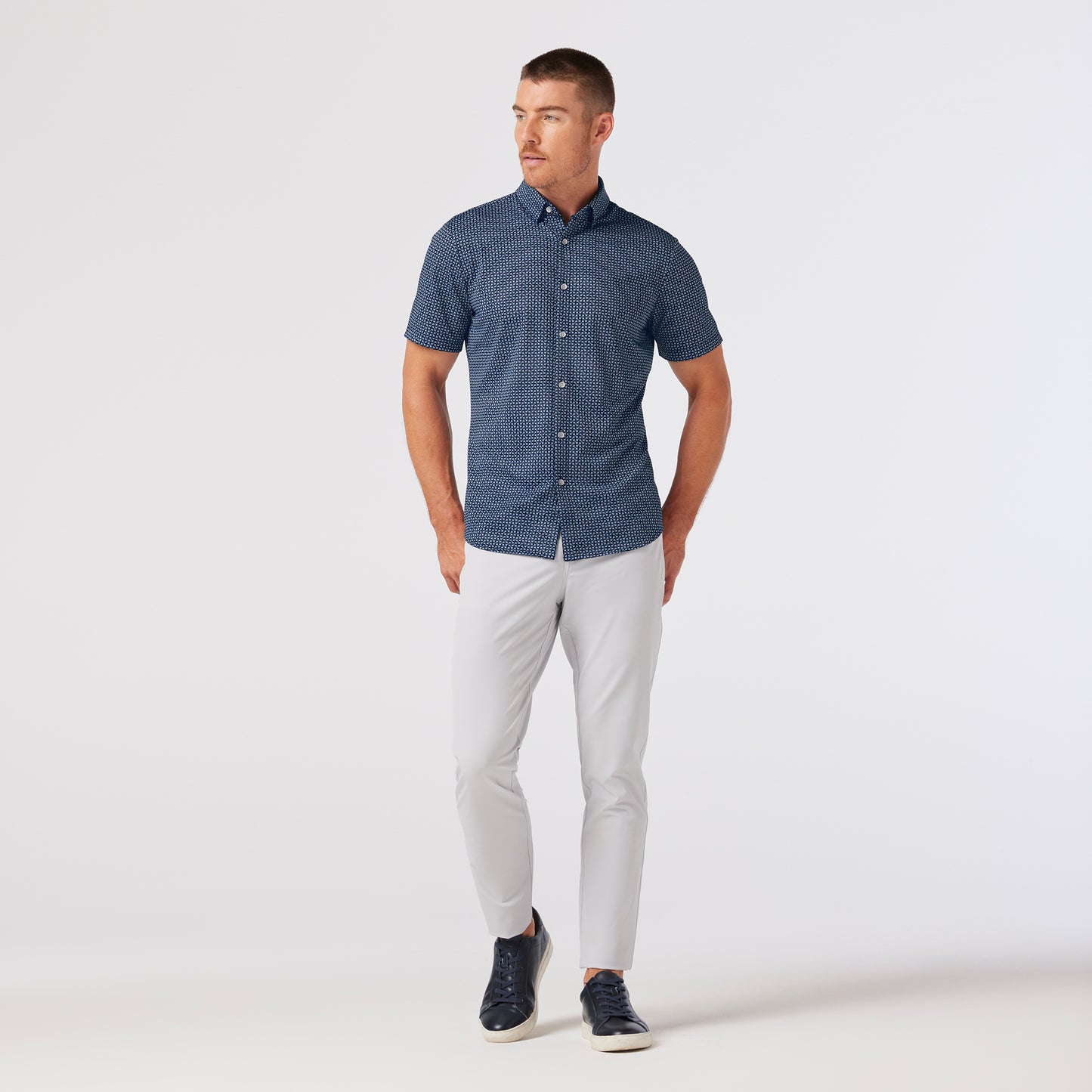 Mizzen + Main Halyard Short Sleeve Dress Shirt