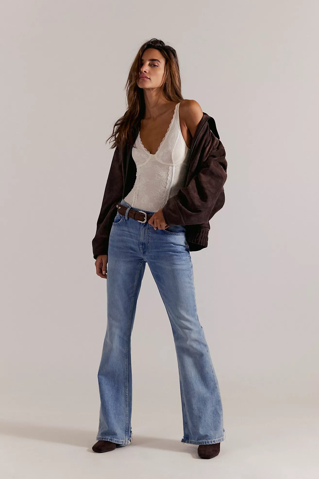 Free People West Coast Relaxed Flare Jean