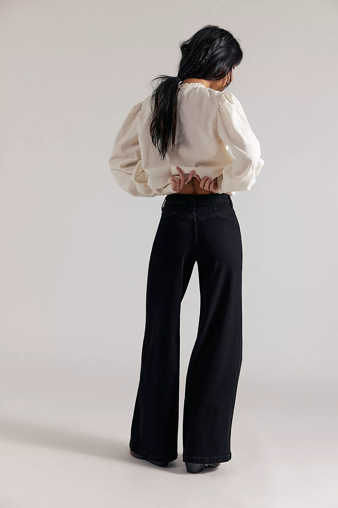 Free People Kellee High-Rise Cord Palazzo Pants
