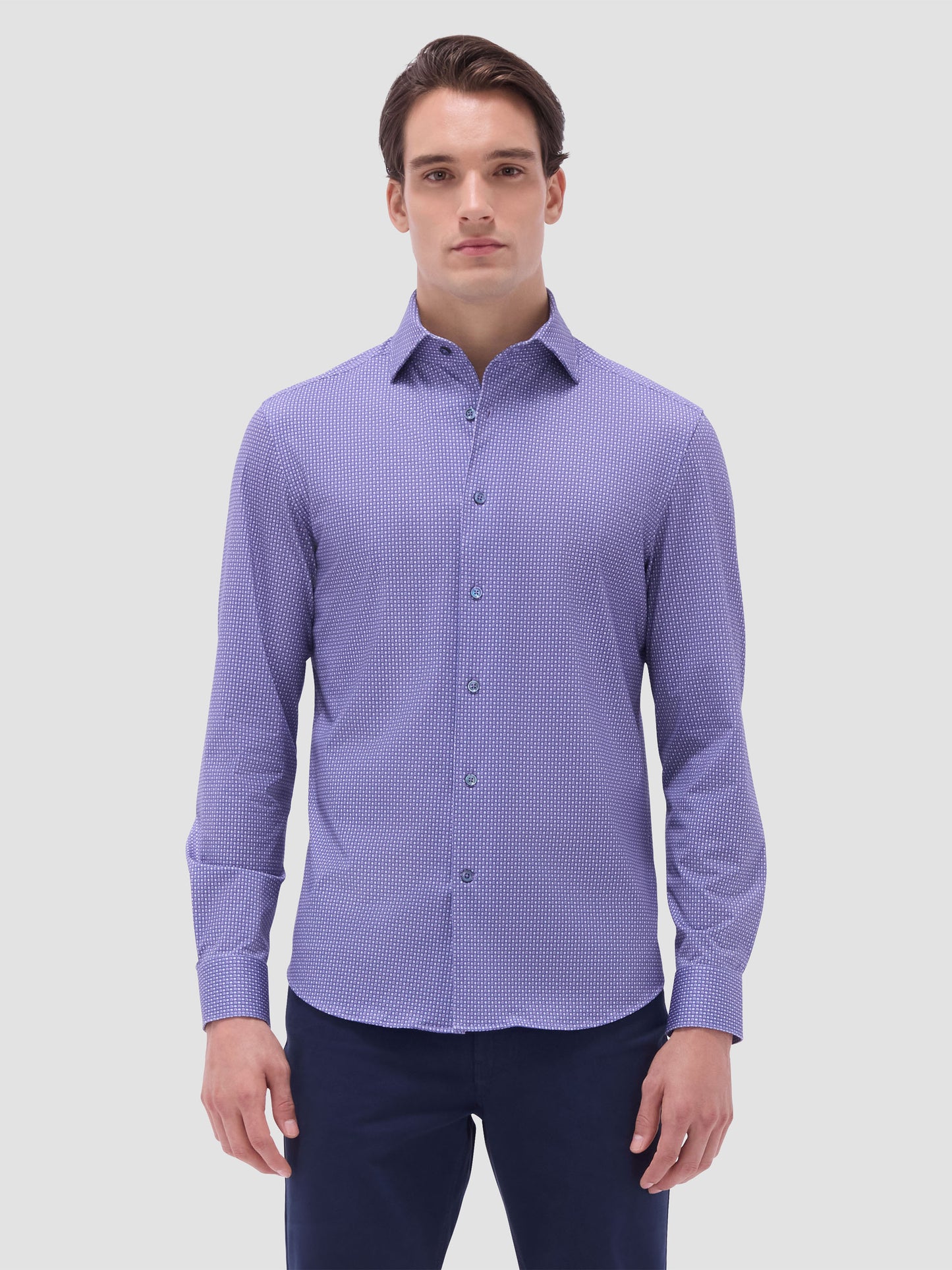 Bugatchi Devon Geometric OoohCotton® Shirt