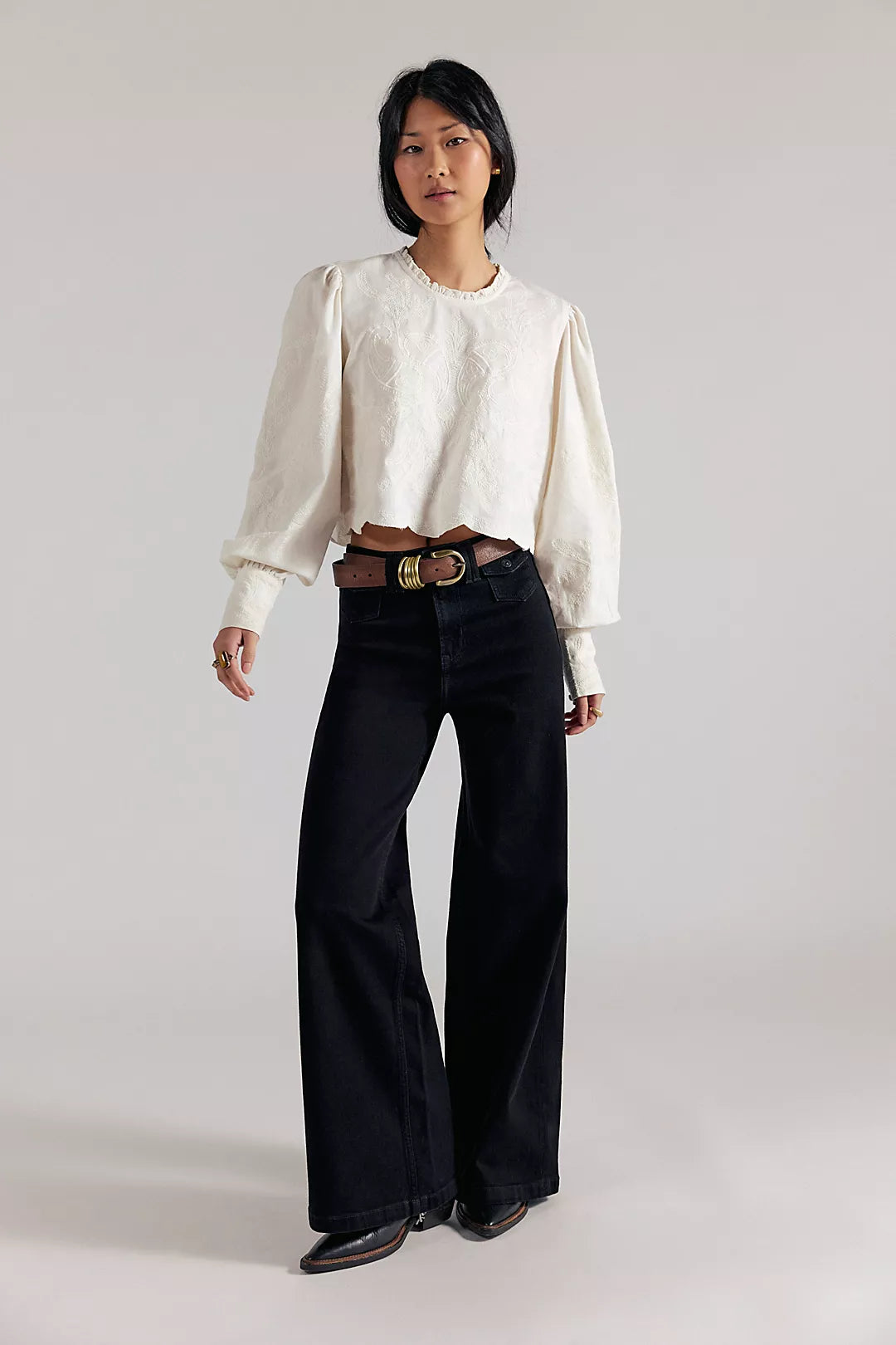 Free People Kellee High-Rise Cord Palazzo Pants