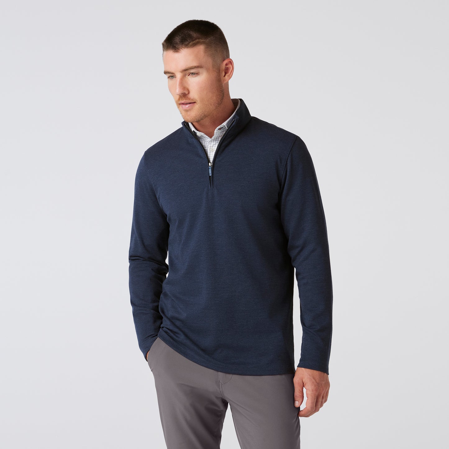 Mizzen + Main KPI Quarter Zip (Navy Heather)