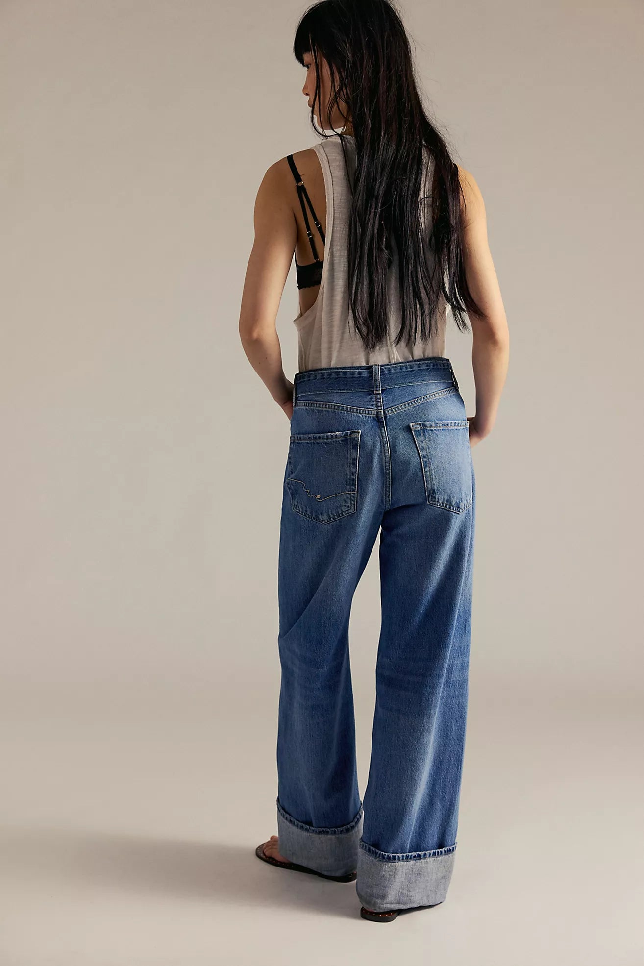Free People We The Free East Bay Cuffed Jeans