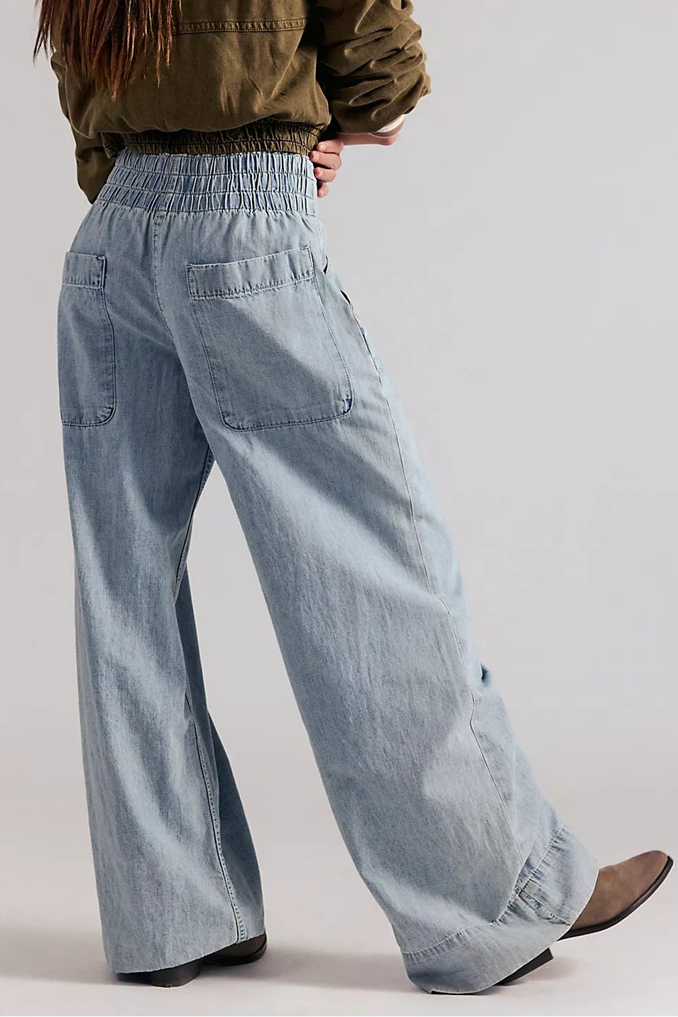Free People Breezy Denim Pull-On Jeans