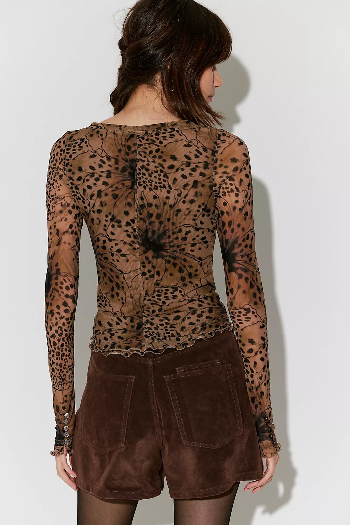 Free People Lilly Printed Long Sleeve