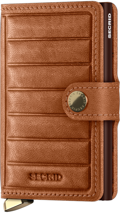 Secrid Premium Miniwallet Emboss Lines (Cognac)