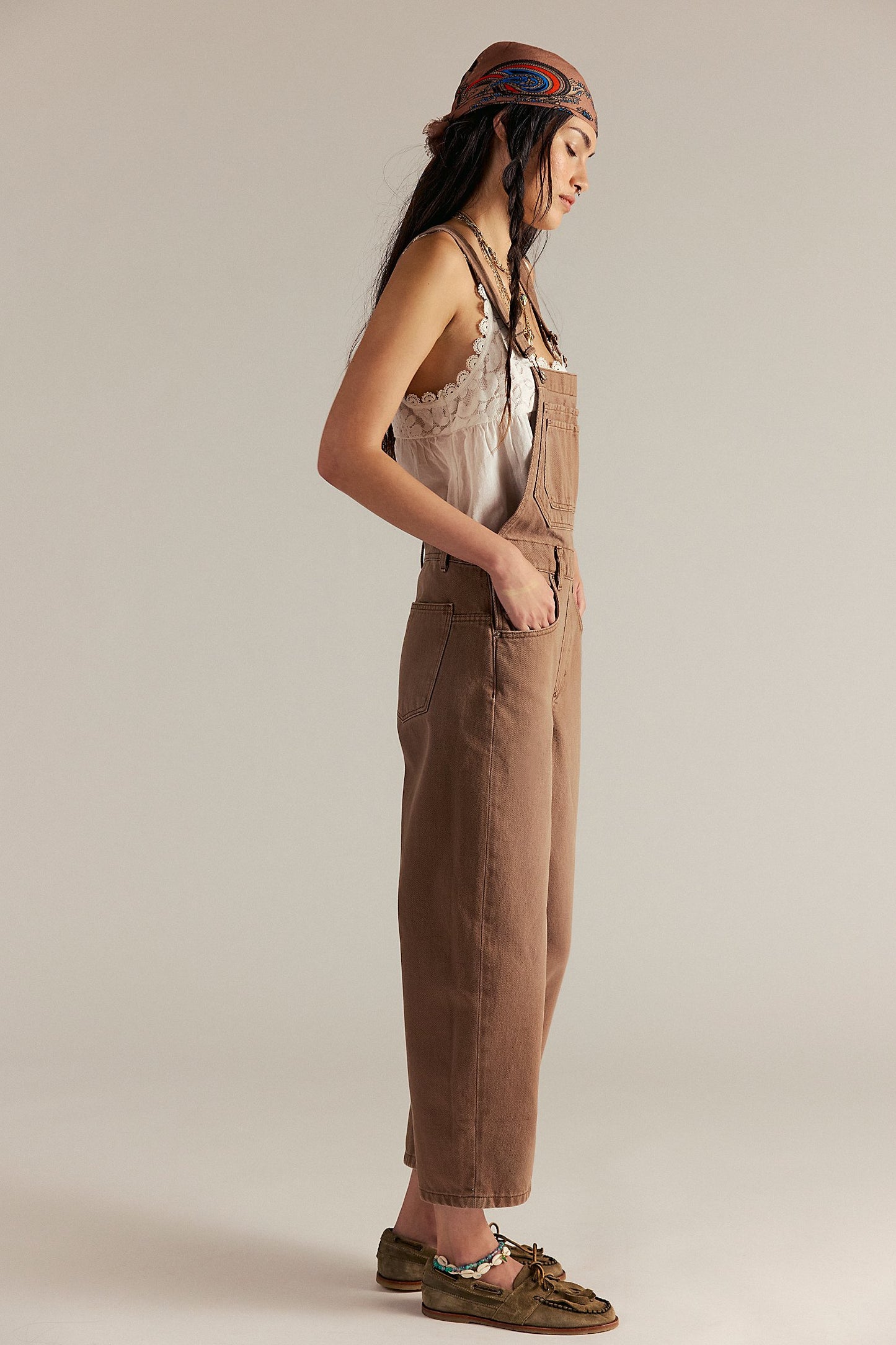 Free People Brown Sugar Overalls