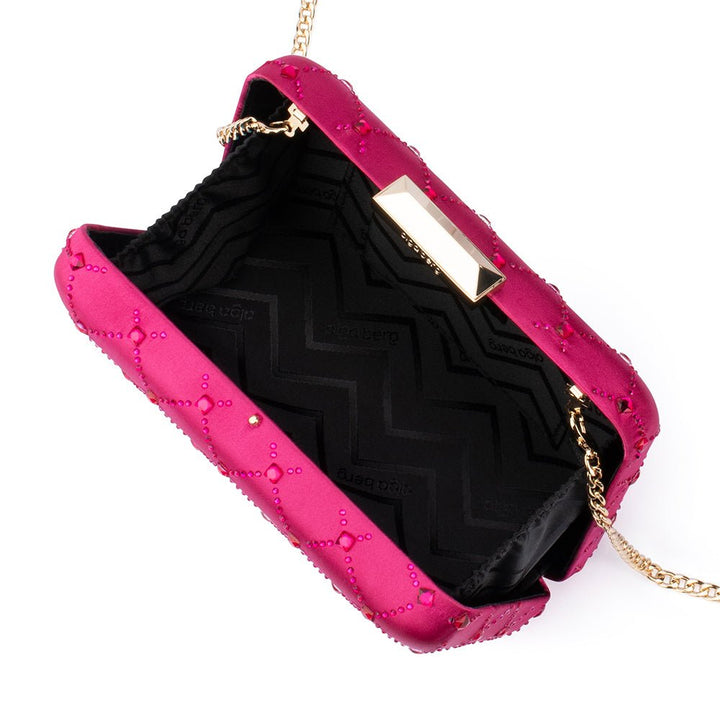 Olga Berg Violet Hotfix Clutch