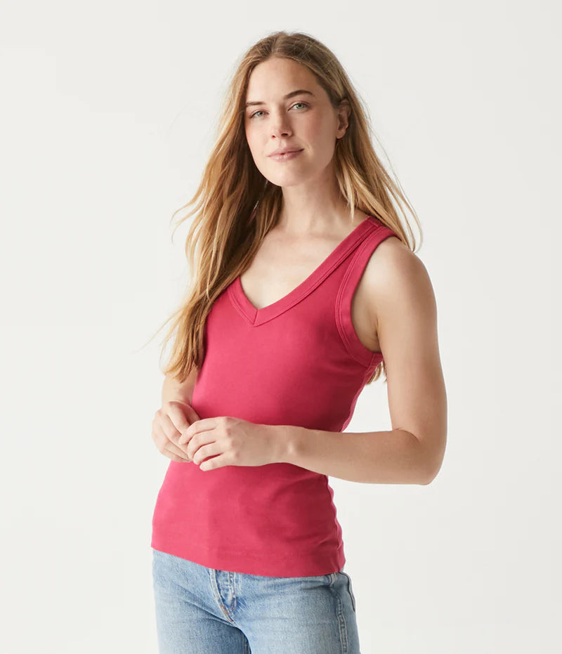 Michael Stars Maya V-Neck Tank (One Size)